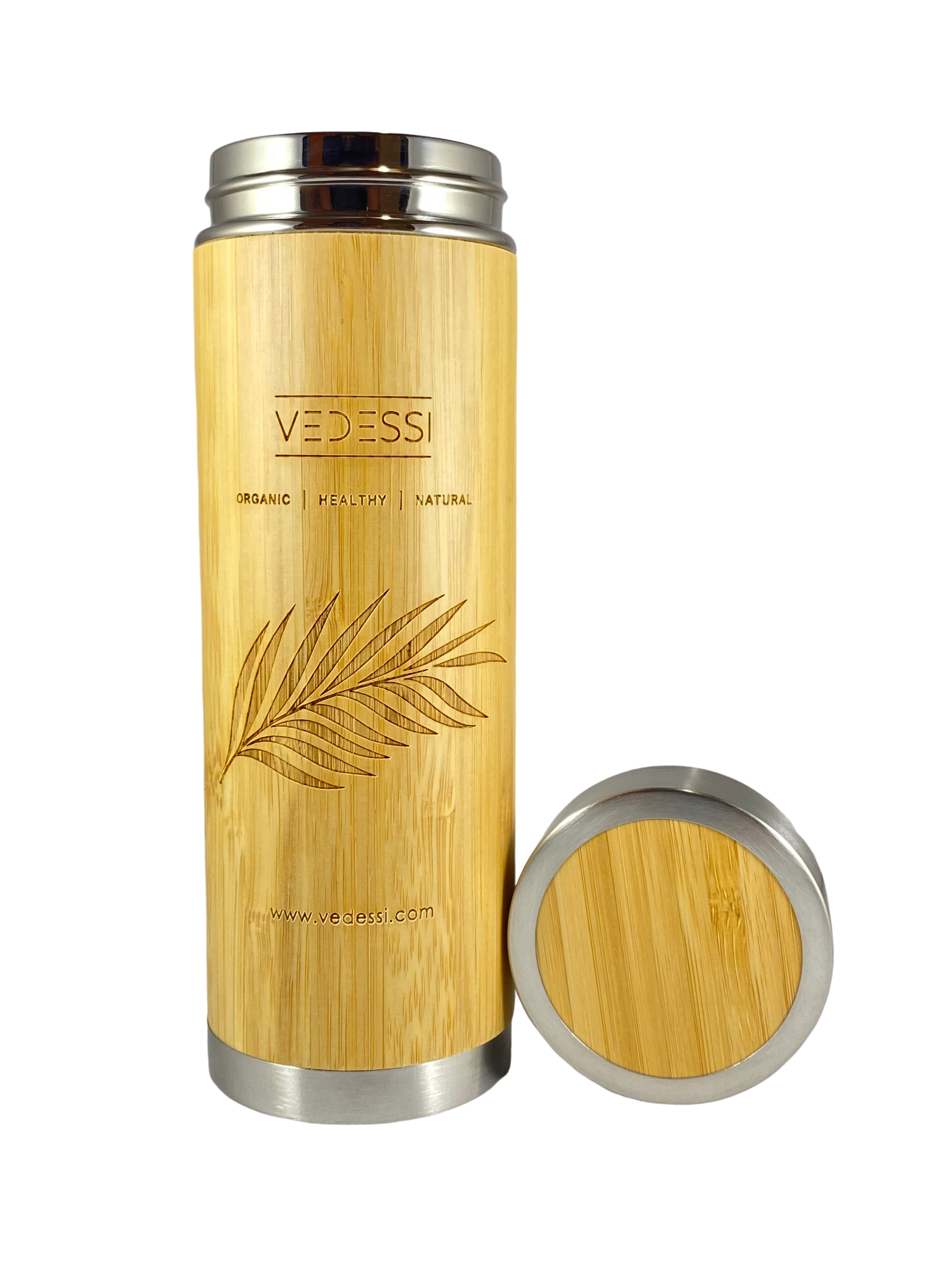 Bamboo Tumbler with Strainer - Vedessi