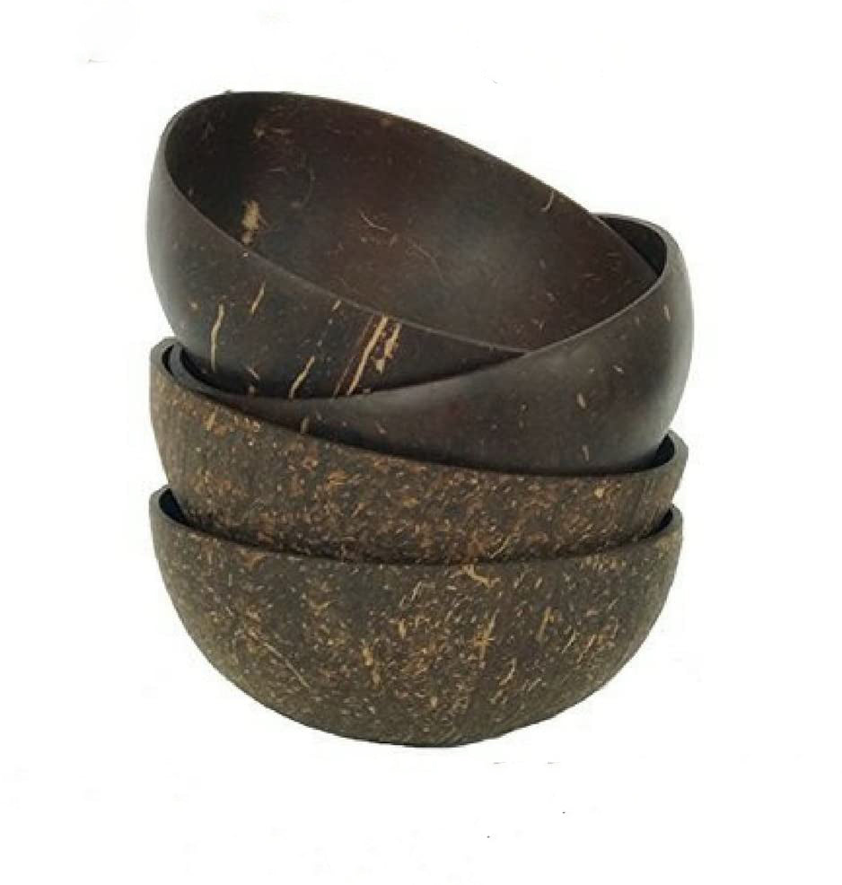 Coconut Bowls And Wooden Spoon Sets - Vedessi