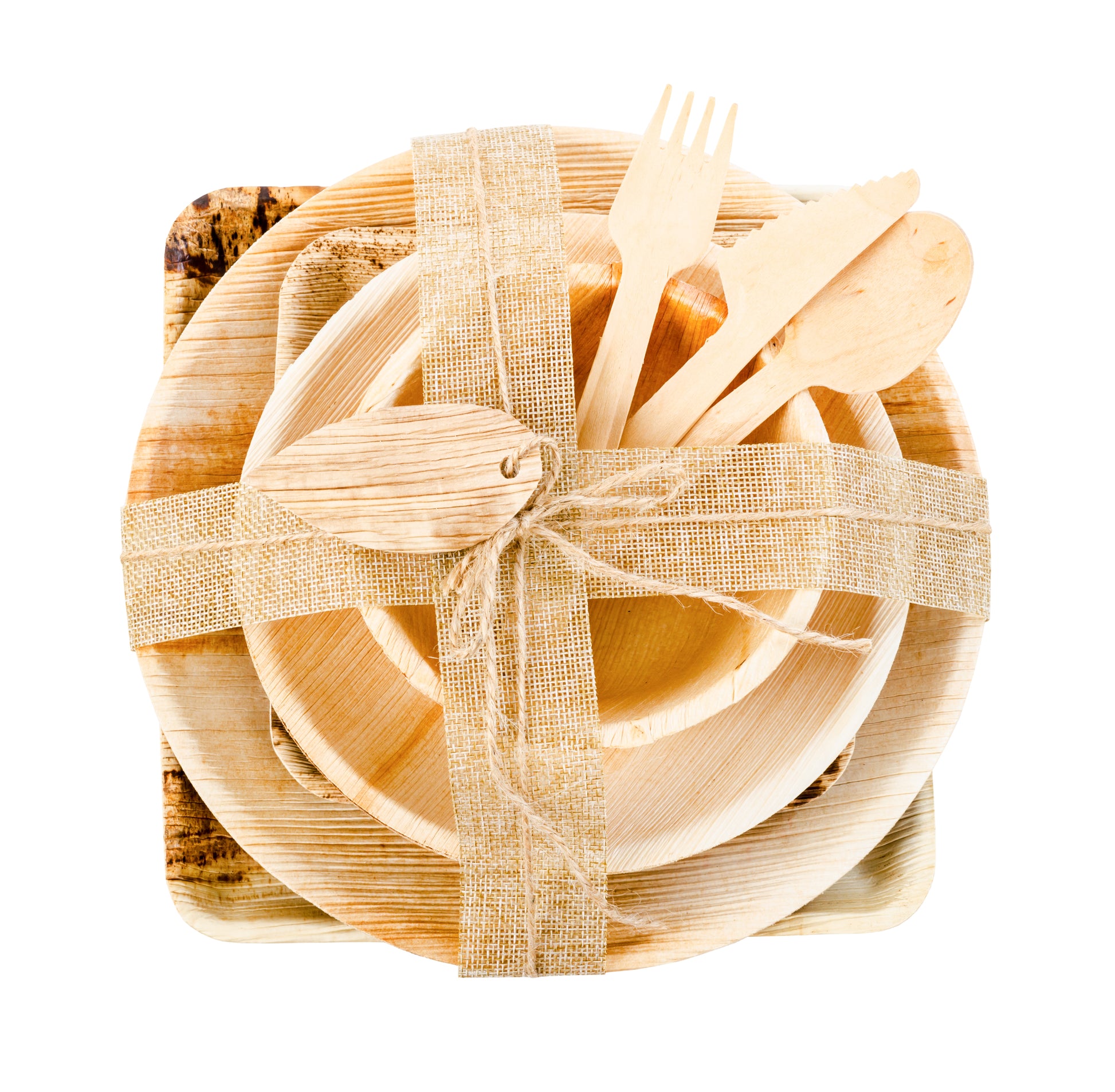 Palm Leaf Square - Plates Set - Vedessi