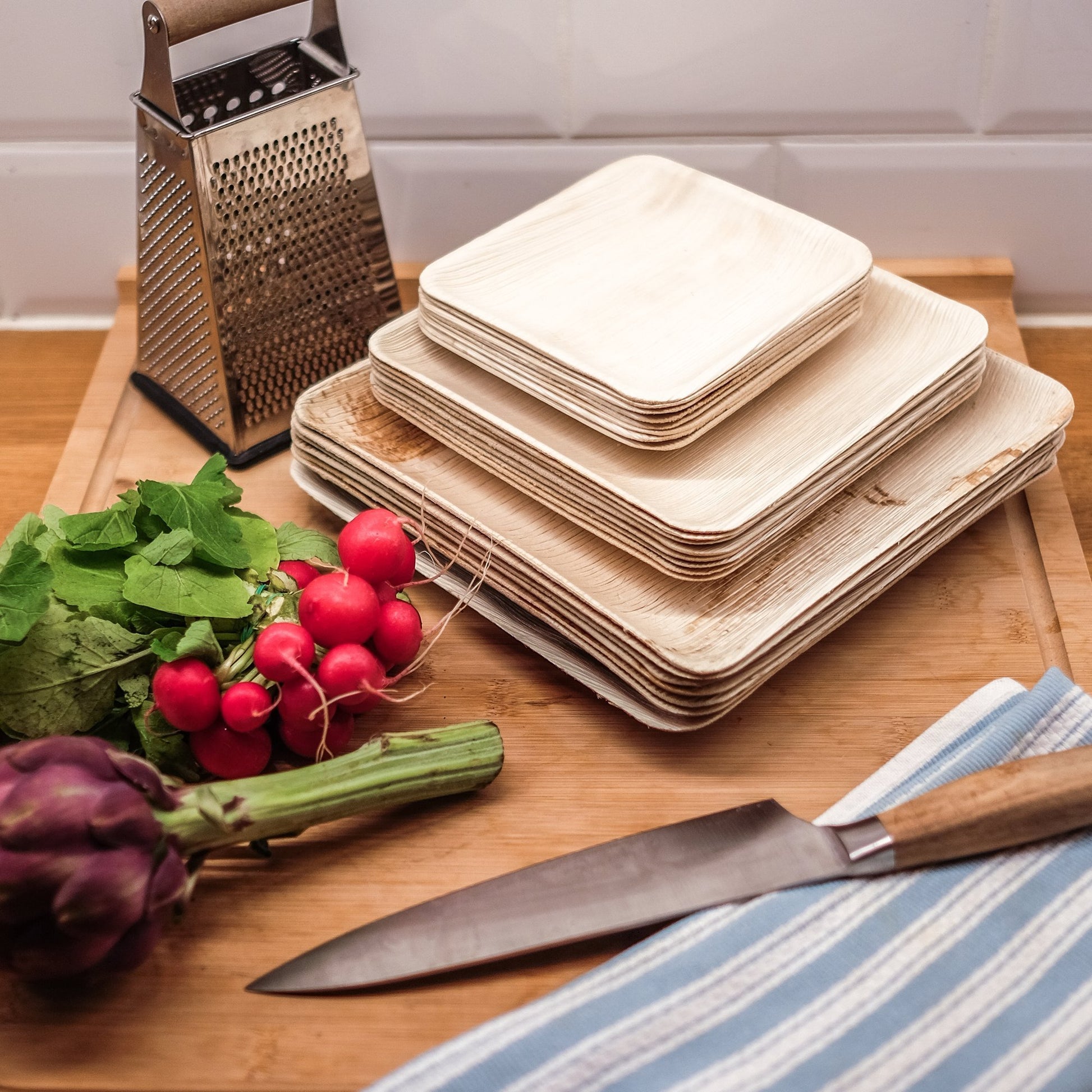 Palm Leaf Square - Plates Set - Vedessi