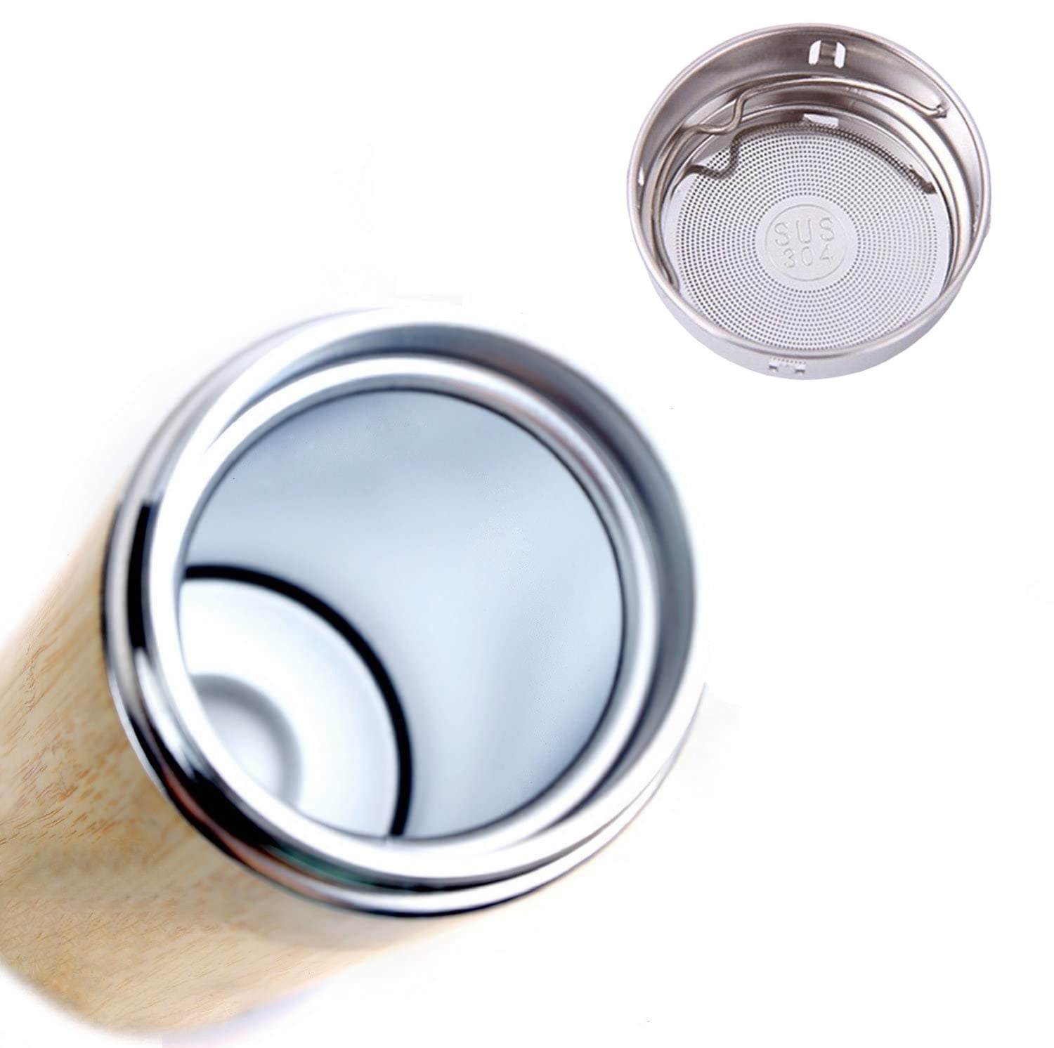 Bamboo Tumbler with Strainer - Vedessi