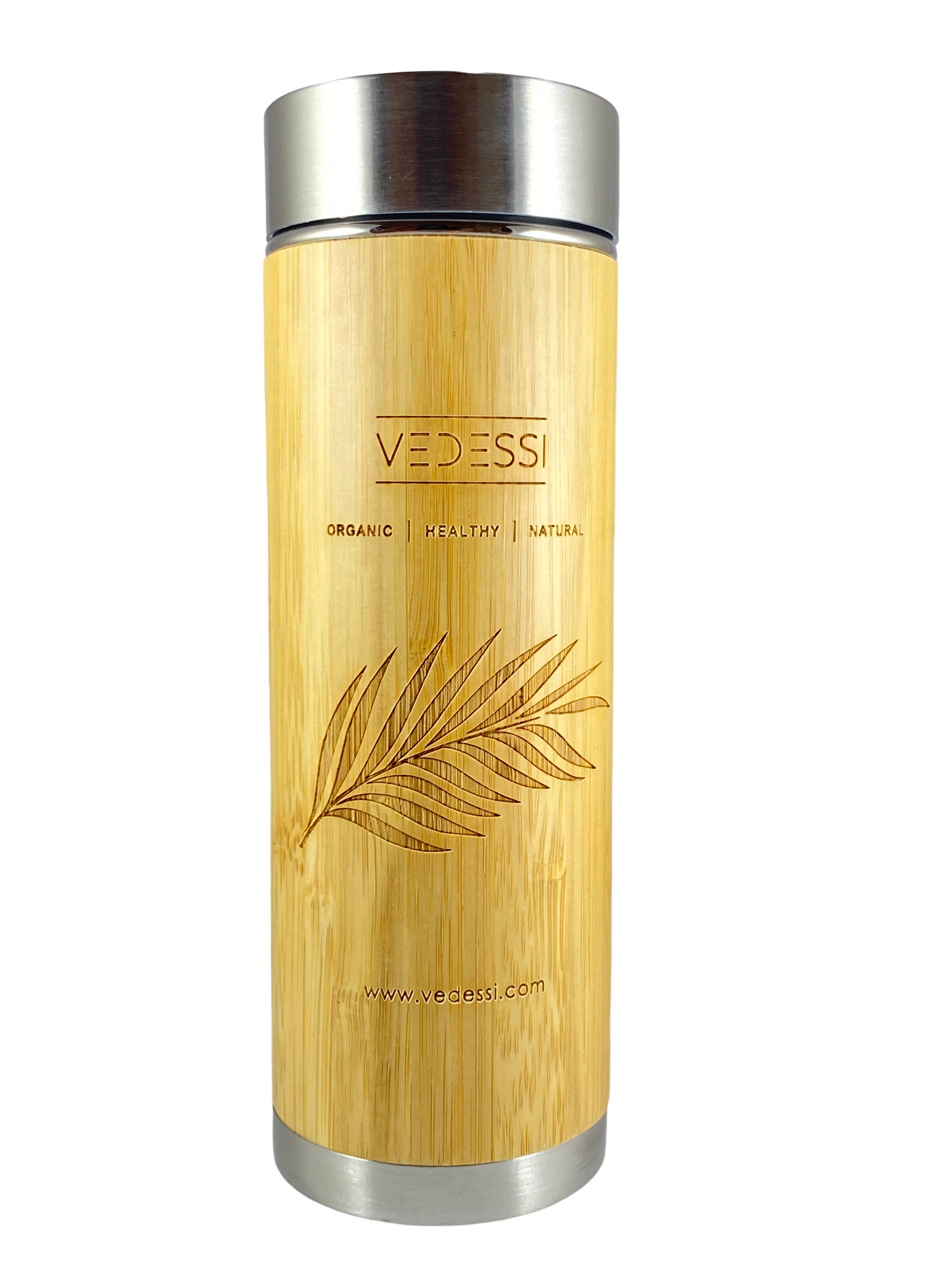 Bamboo Tumbler with Strainer - Vedessi