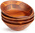 7 Inches Acacia Wooden Salad Bowls - Set of 4 - Vedessi