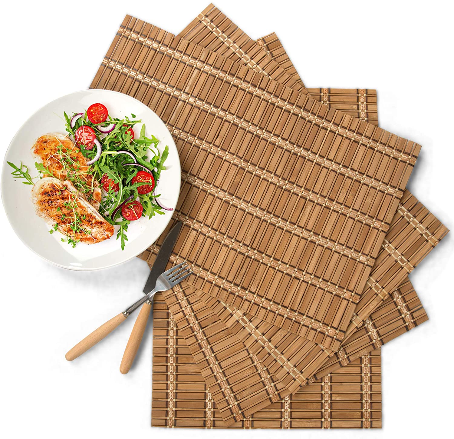 Bamboo Placemats – 4 pcs Table Runner - Vedessi