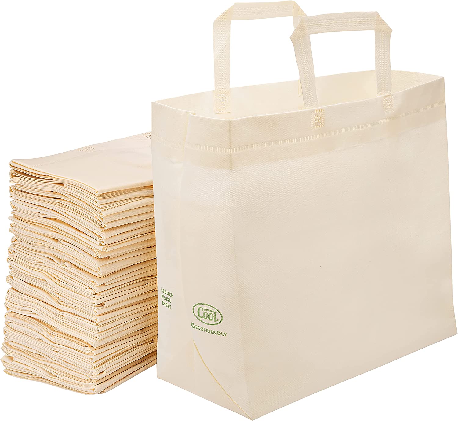 50 Pack Reusable Eco-Friendly Grocery Shopping Bags - Vedessi