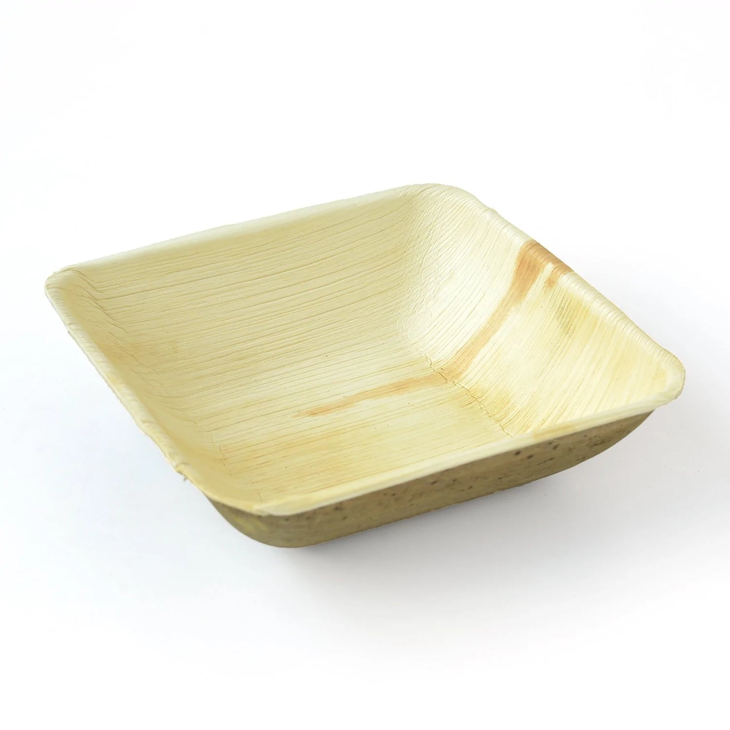 Palm Leaf Deep Square Bowls 5 Inch