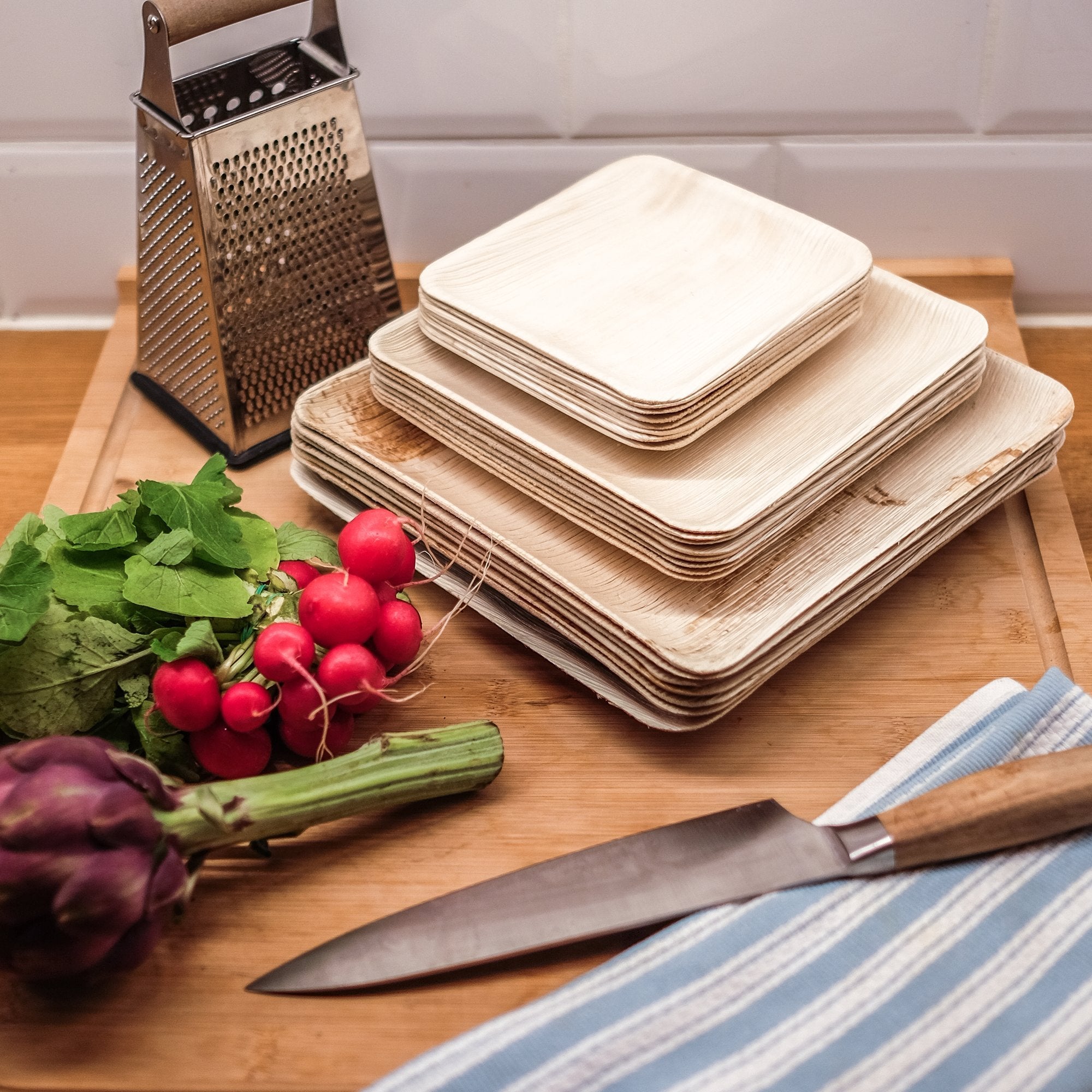 Palm Leaf Square - Plates Set - Vedessi