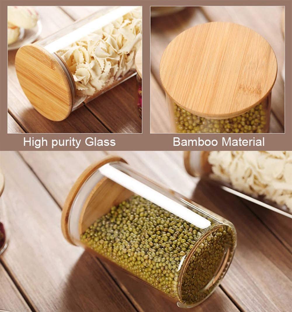 Bamboo Jar Lid - Set of Five
