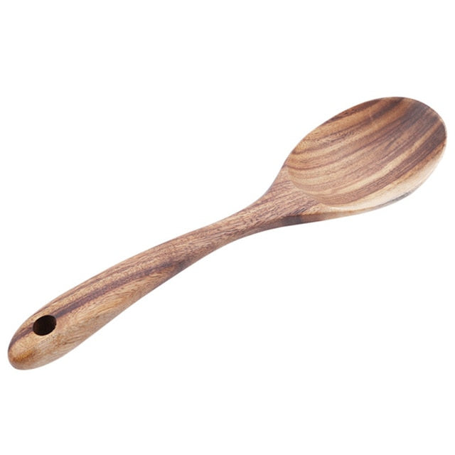 Wooden Salad Serving Spoons - Set of 2 - Vedessi