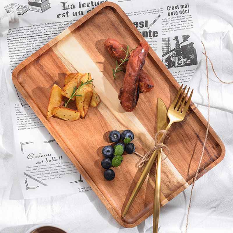 Rectangular Wooden Serving Tray - Vedessi
